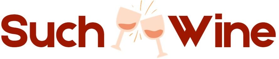 Such Wine" logo with two clinking wine glasses and text